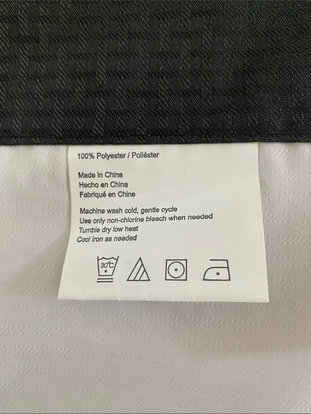 Charcoal Gray Textured Blackout Curtains